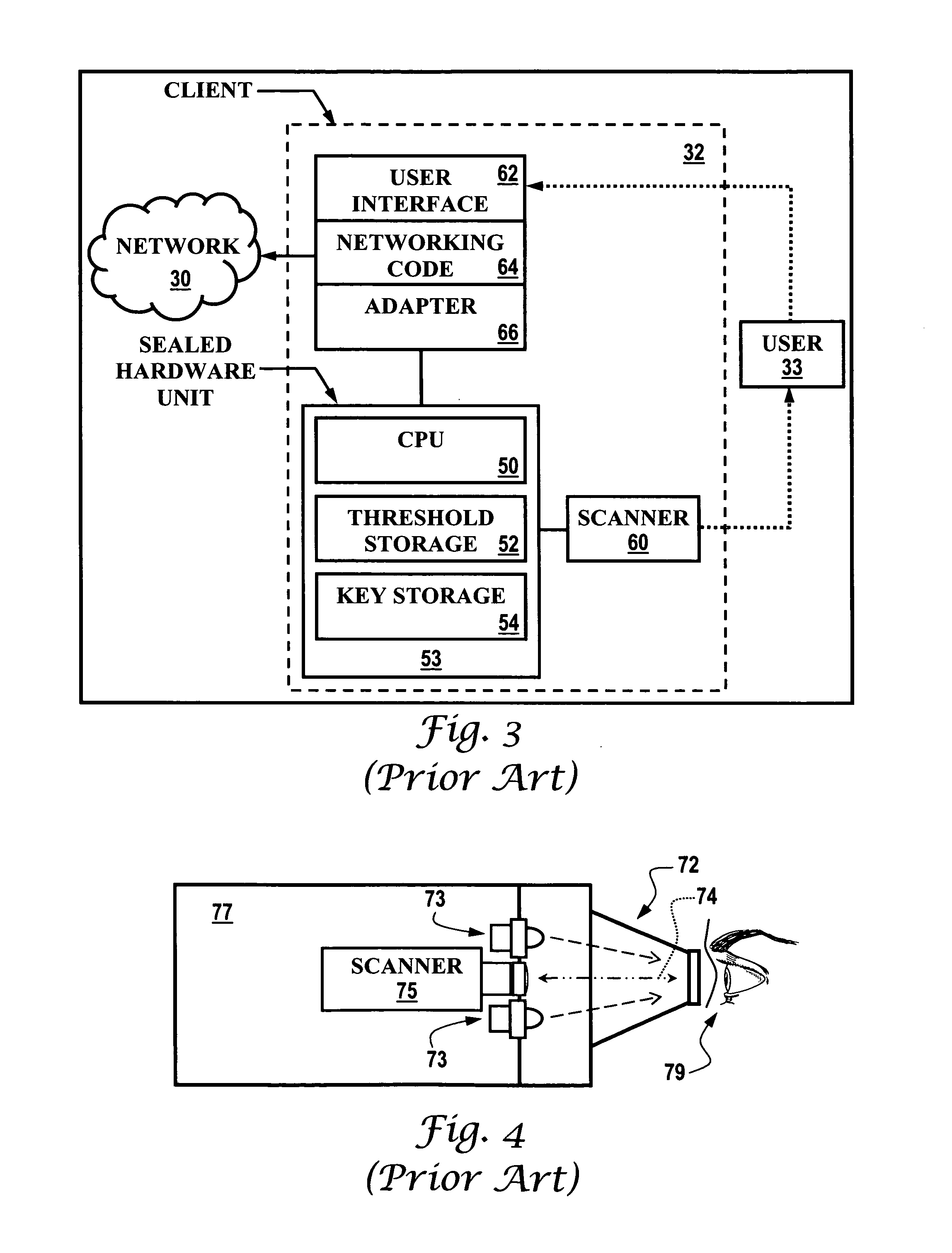 Security alarm notification using iris detection systems