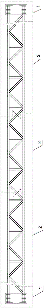 Construction method for underground large-span large-space ultrahigh non-column steel structural tube truss