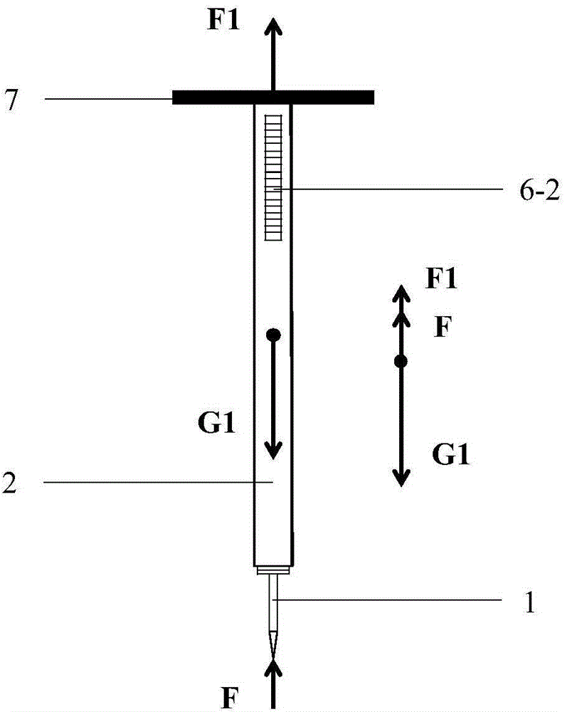 Measuring force-controllable contact probe type displacement sensor used for micro morphology detection