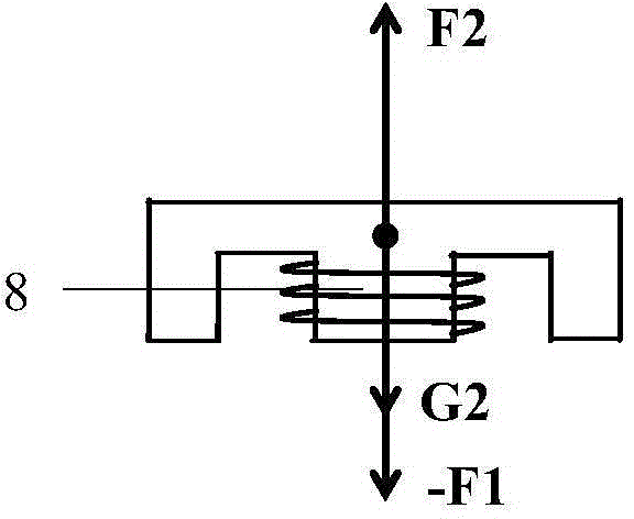 Measuring force-controllable contact probe type displacement sensor used for micro morphology detection