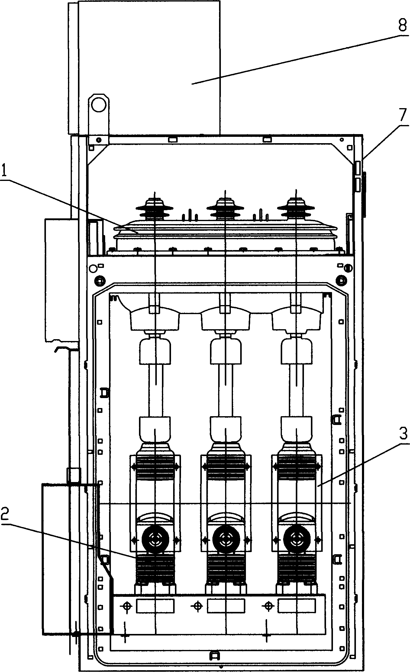 Vacuum circuit breaker type ring main unit