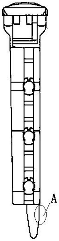 Integrated nucleic acid detection card box for canine adenovirus