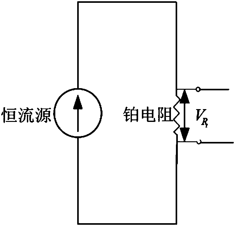 Method for improving measuring precision of resistance type temperature sensor