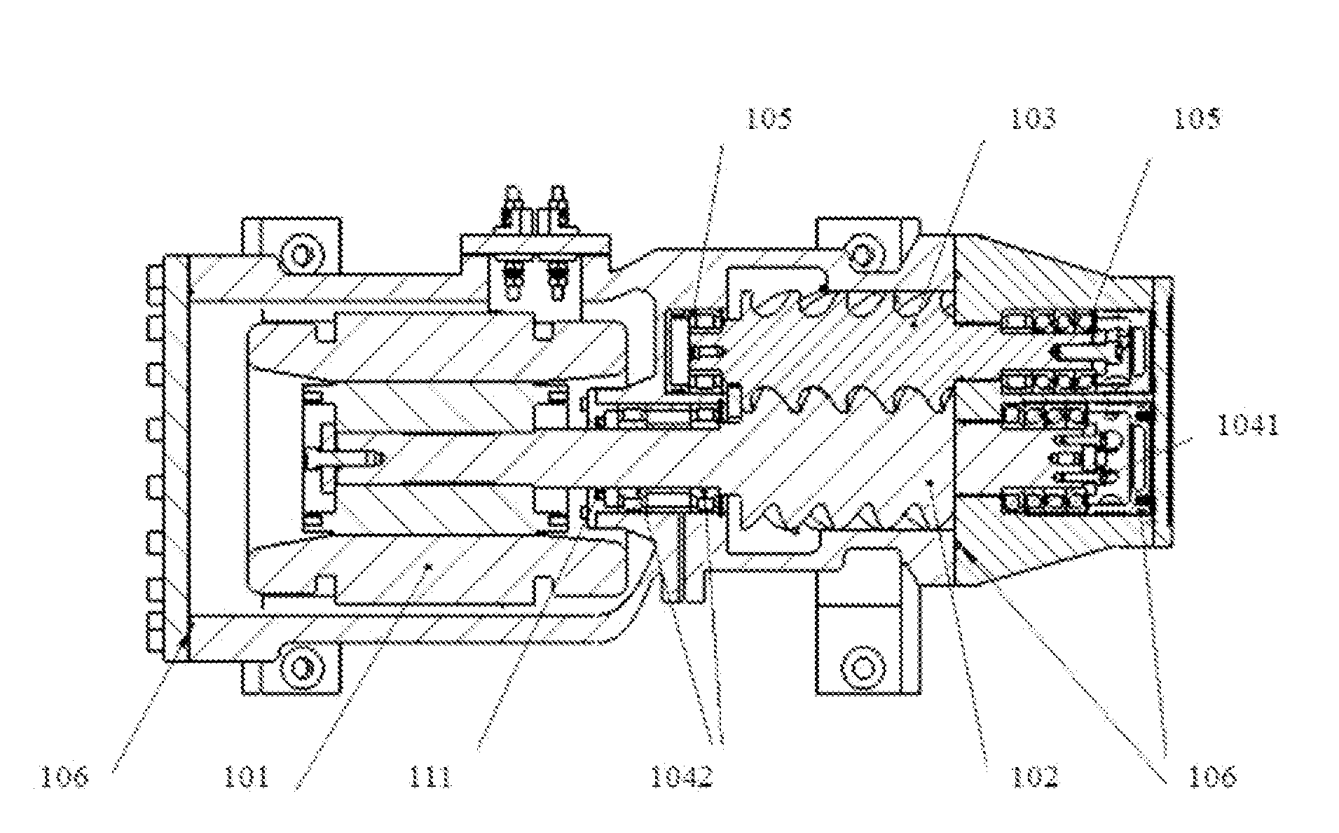 Screw expansion power generation device