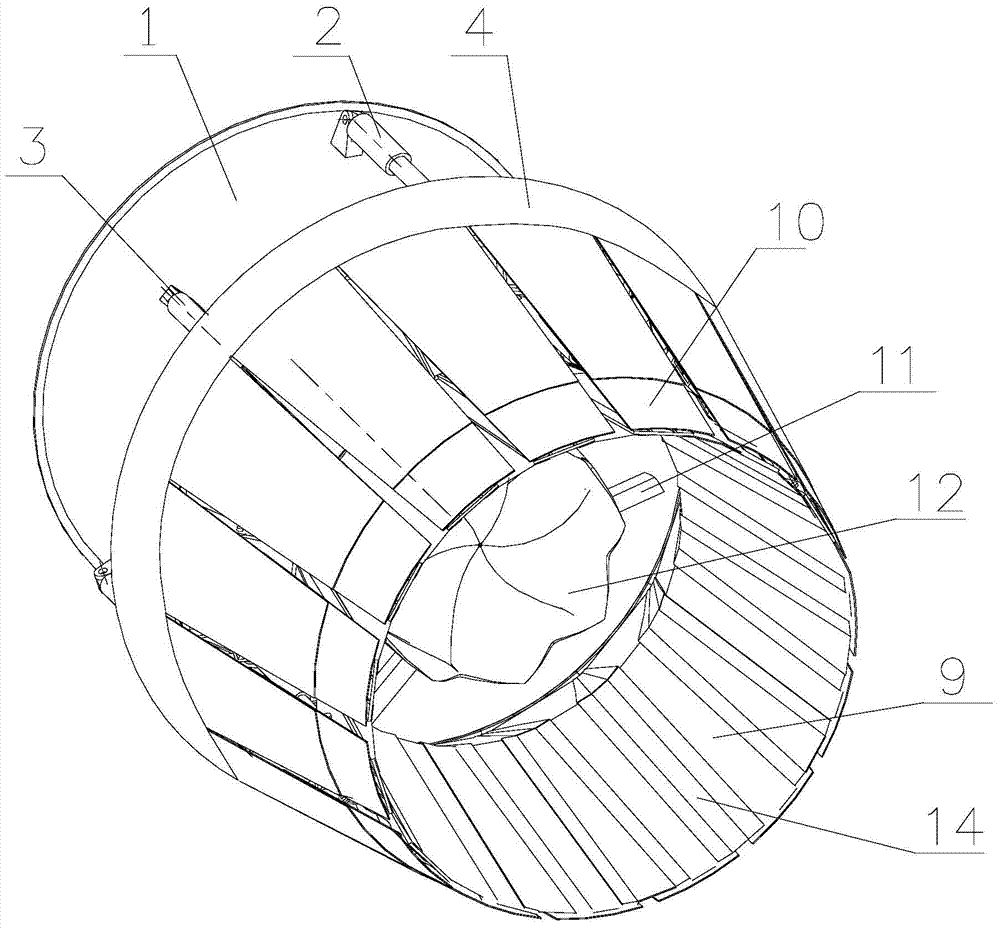 Axisymmetric vectoring nozzle with good stealth function