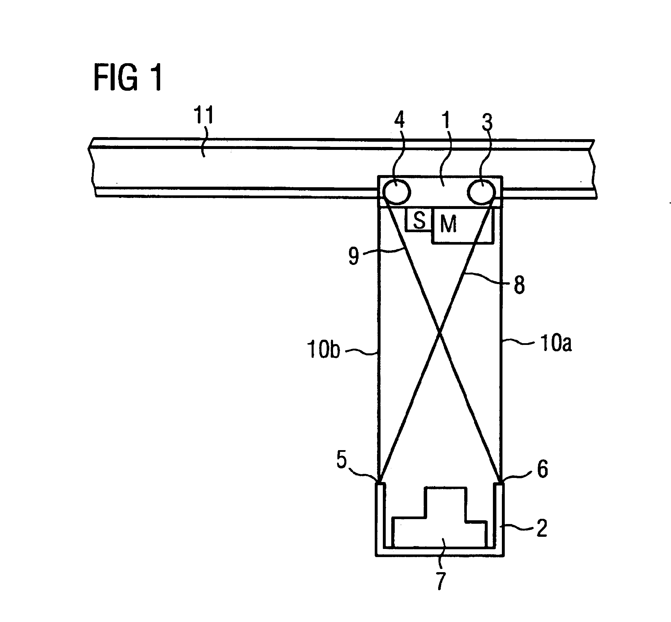 System and method for measuring a horizontal deviation of a load receiving element