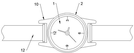 Intelligent wearable watch capable of preventing sweat and fitting skin