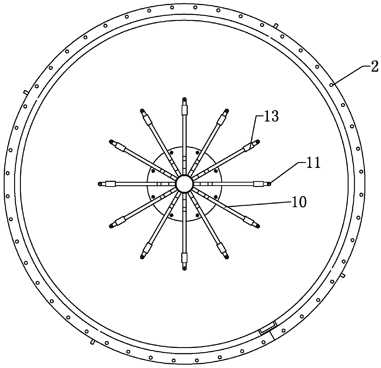 High-efficiency spraying device