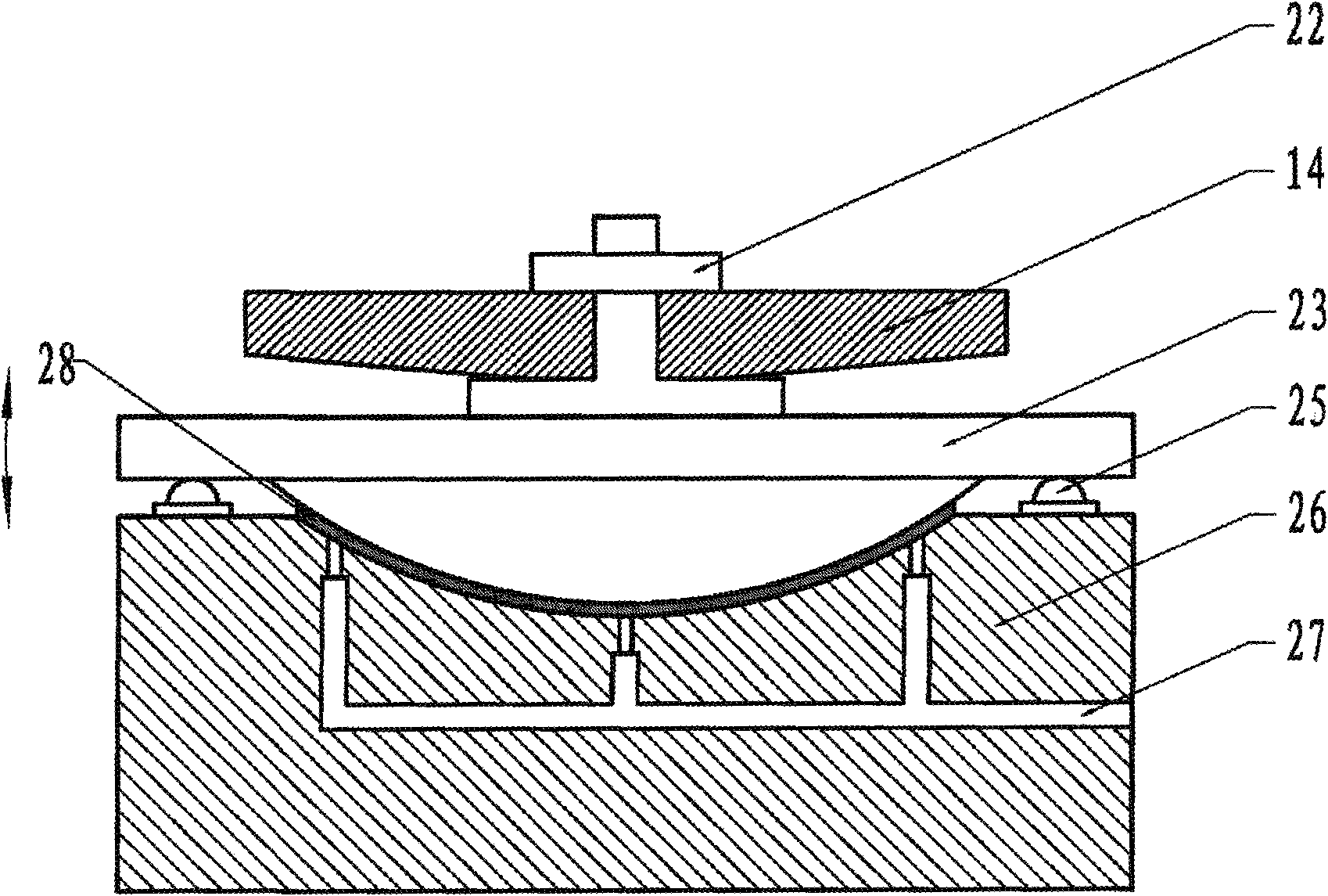 Measuring method for static balance of turbine vane wheel and device thereof