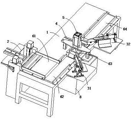 Full-automatic double-end cutting photo frame corner cutting machine