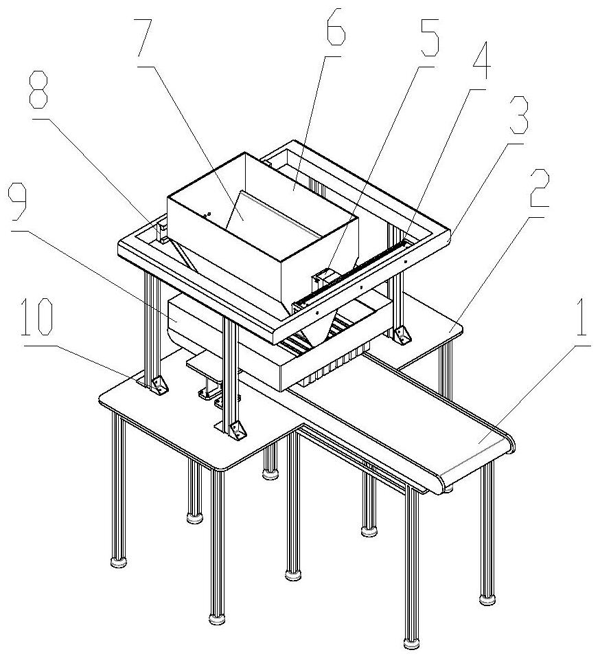 Seedling dropping type woody branch shunting device