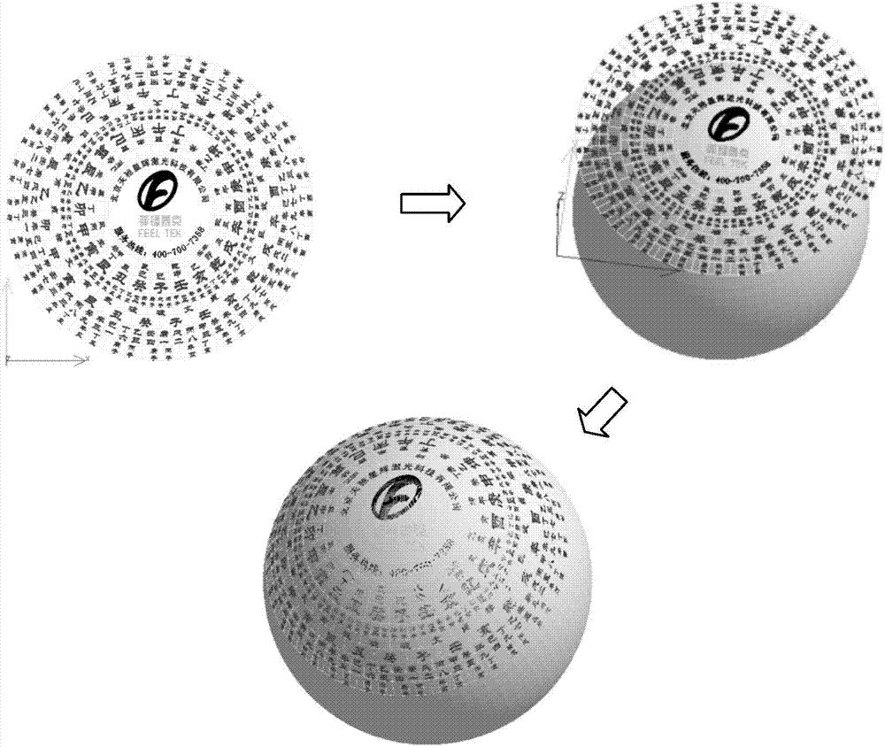 Precise three-dimensional curved surface laser marking method