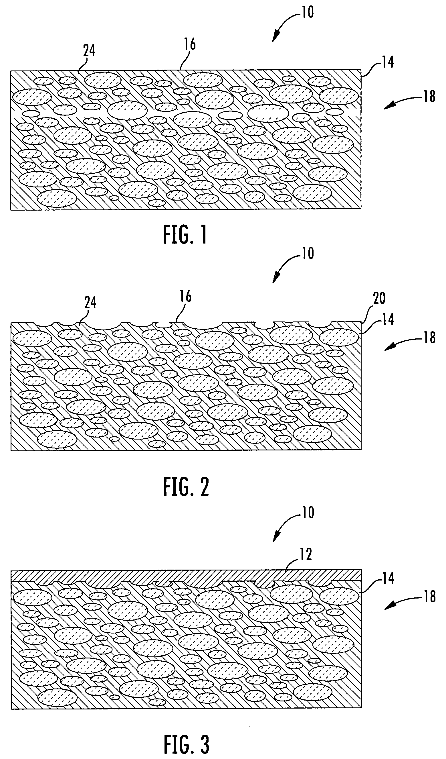 System for applying a continuous surface layer on porous substructures of turbine airfoils