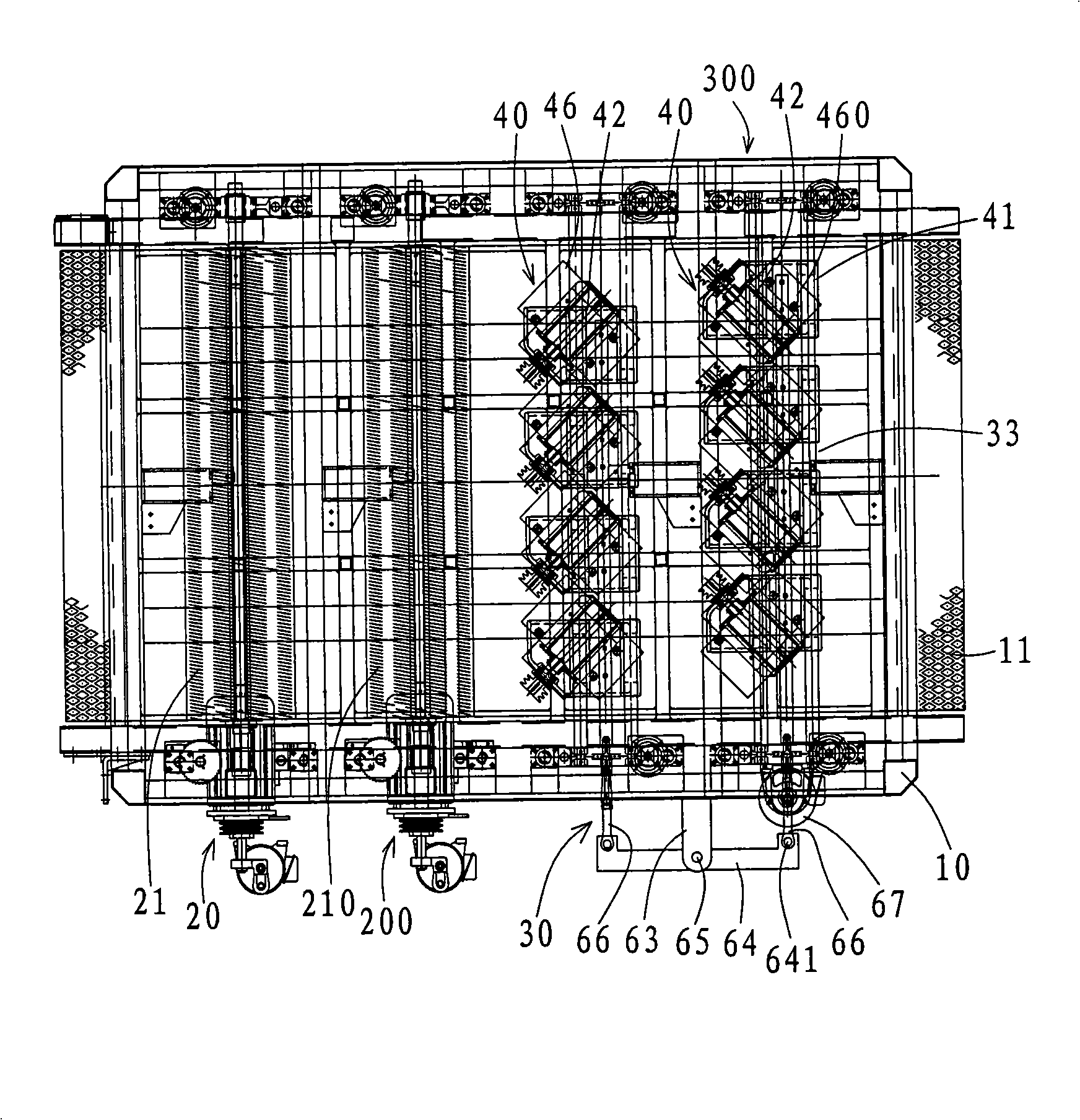 Sanding head straight reciprocating motion apparatus for sander