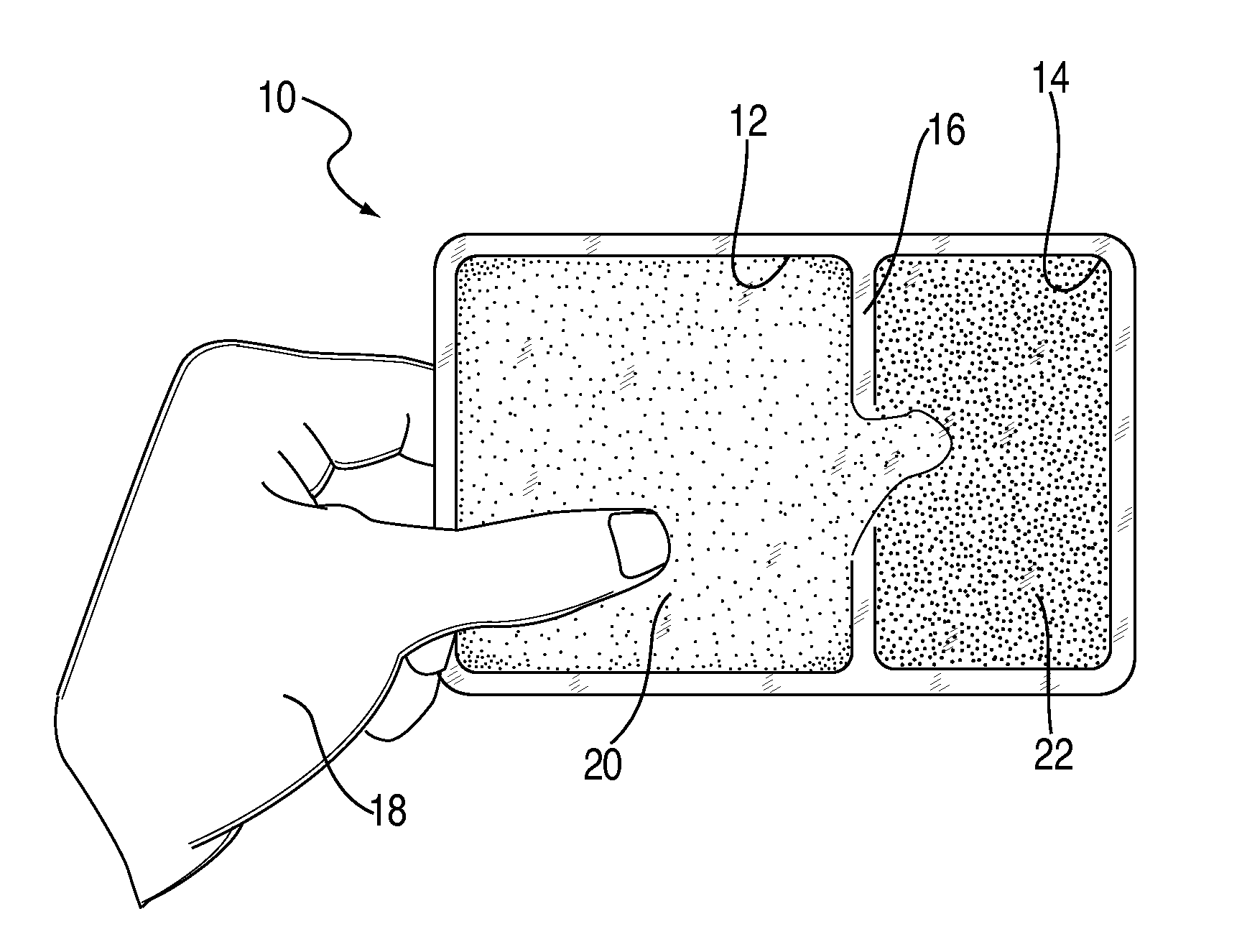 Ready mixed setting type joint compound and set initiator in chambered pouch