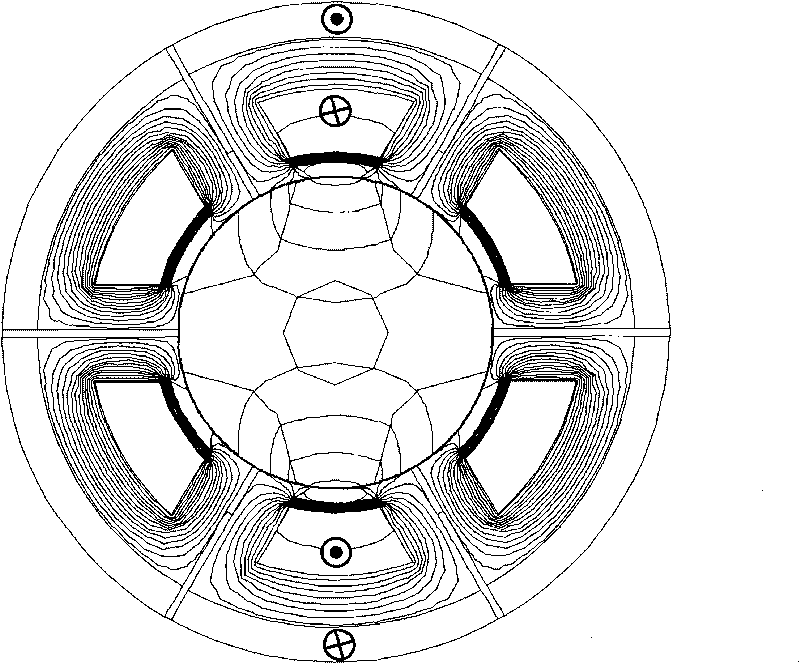 Composite excitation partitioned stator and rotor switched reluctance motor