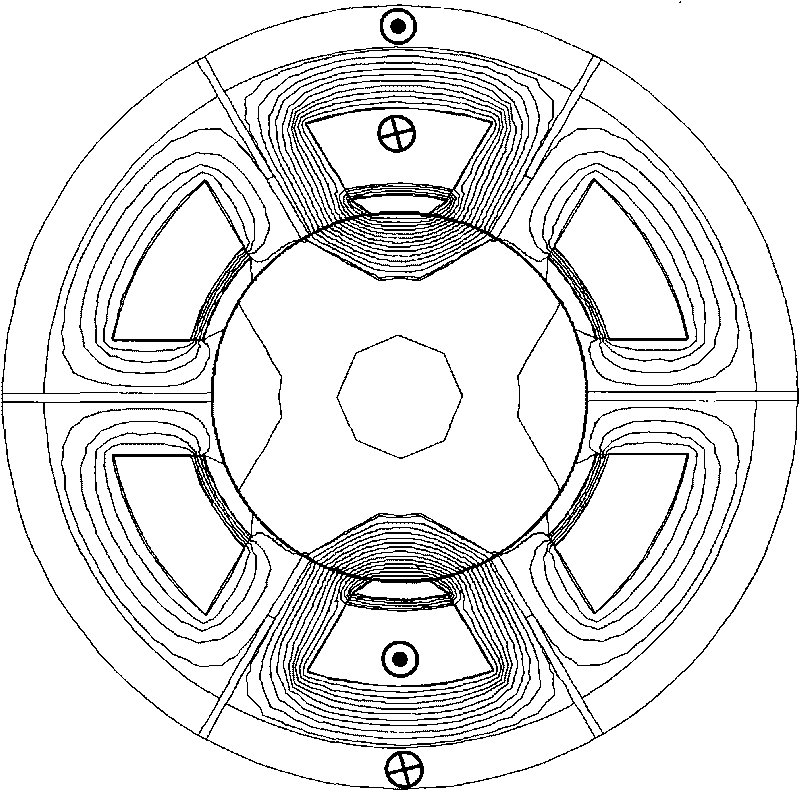 Composite excitation partitioned stator and rotor switched reluctance motor