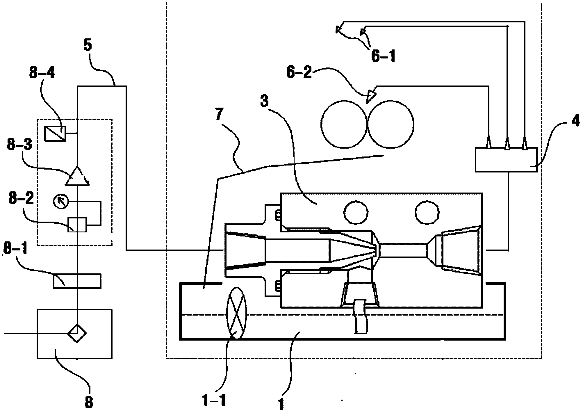 Lubricating system for universal double-swing head of large-scale numerical control machining center