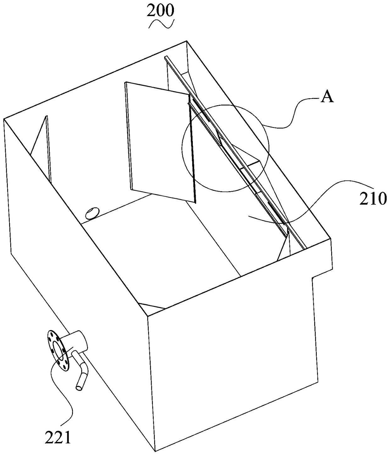 Automatic sewage treatment device and method applied to circuit board production industry