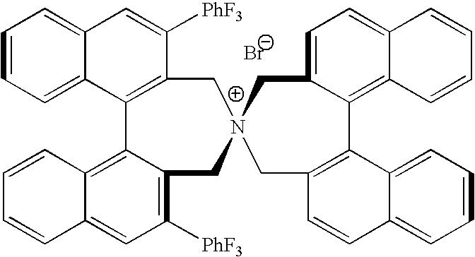 Optically active quaternary ammonium salt having axial asymmetry and process for producing α-amino acid and derivative thereof with the same