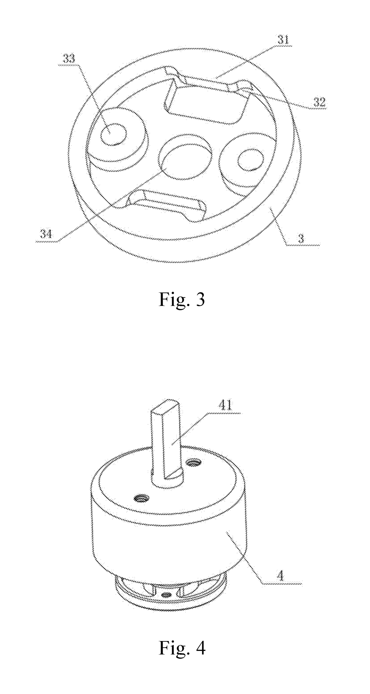 Detachable propeller holder device