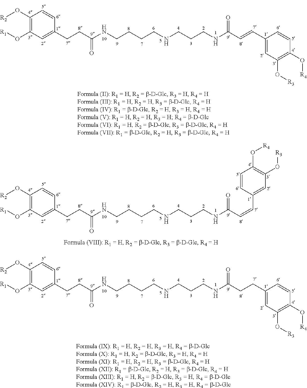 Dicaffeoyl Spermidine Derivative Glycosides And Use Thereof