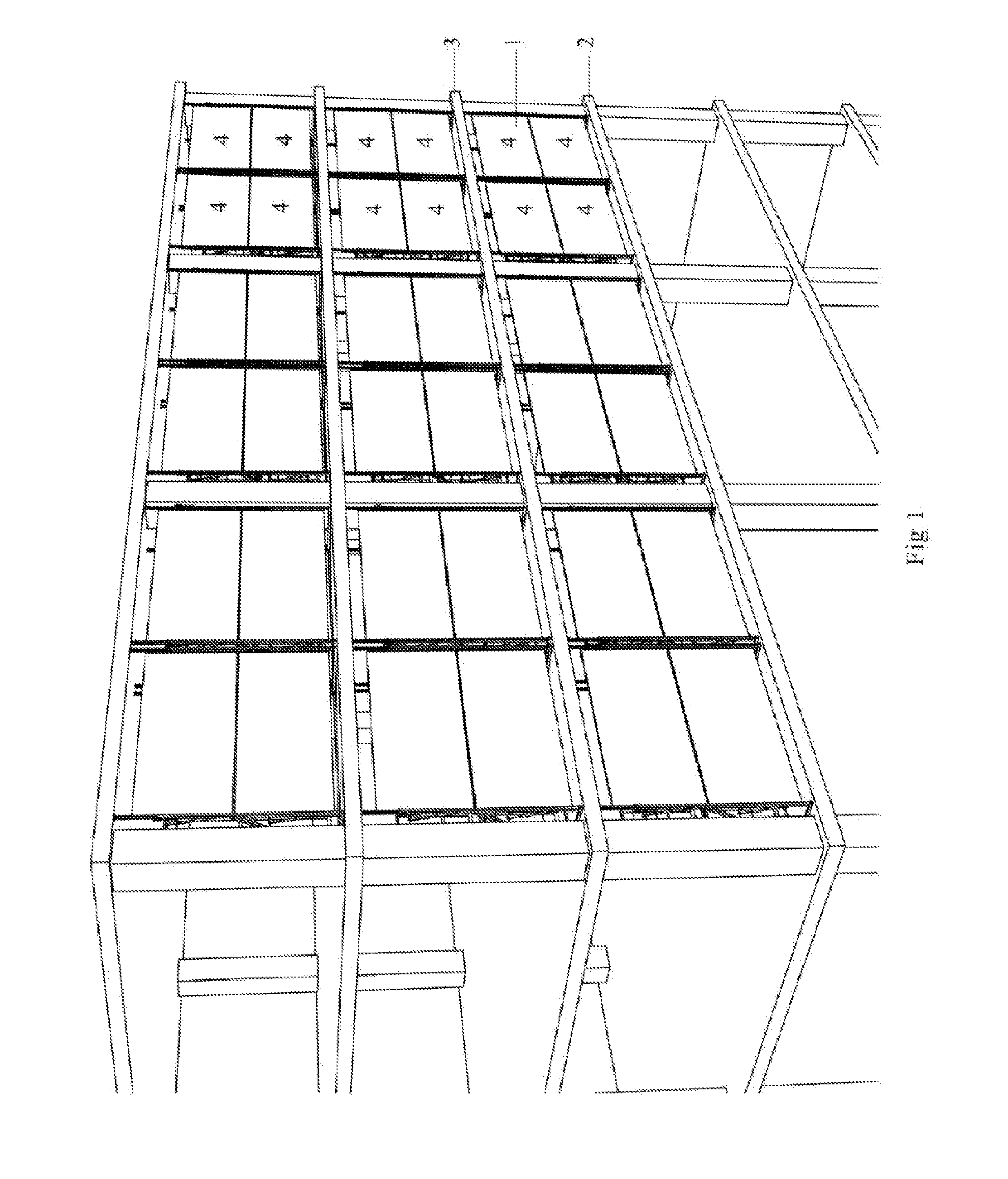 Louver display panel system for multi-story building