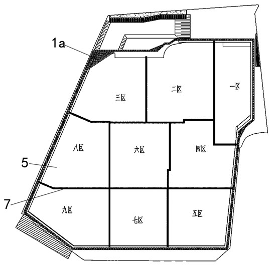 A construction method for vertical section type dismantling of inner support