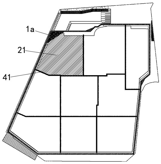 A construction method for vertical section type dismantling of inner support