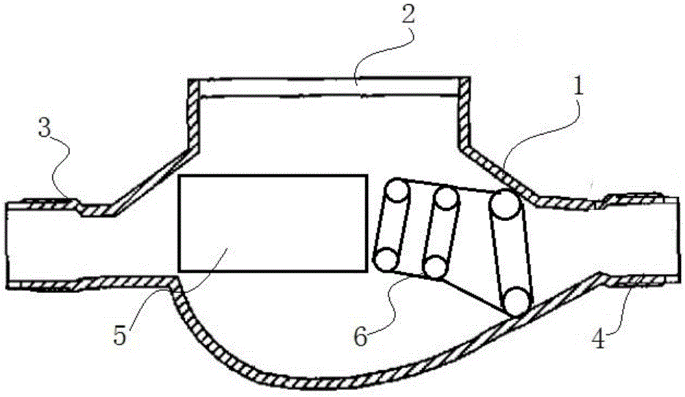 Piston type anti-disturbance water meter