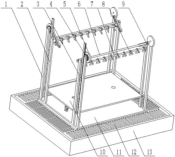 Self-pressing spraying disinfection device