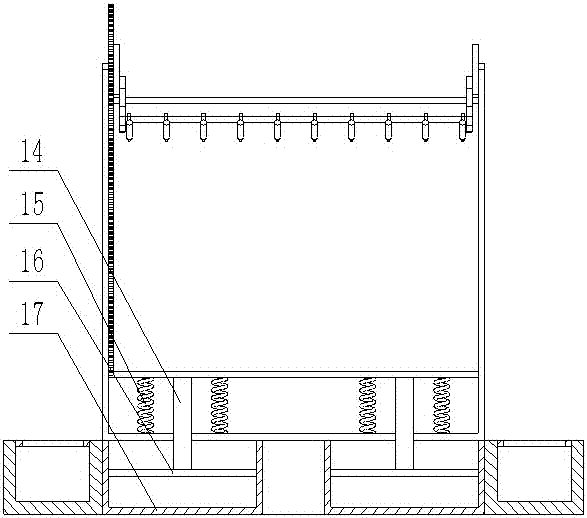 Self-pressing spraying disinfection device