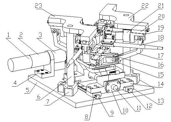 Material micro-mechanical property biaxial tension-fatigue test system and test method thereof