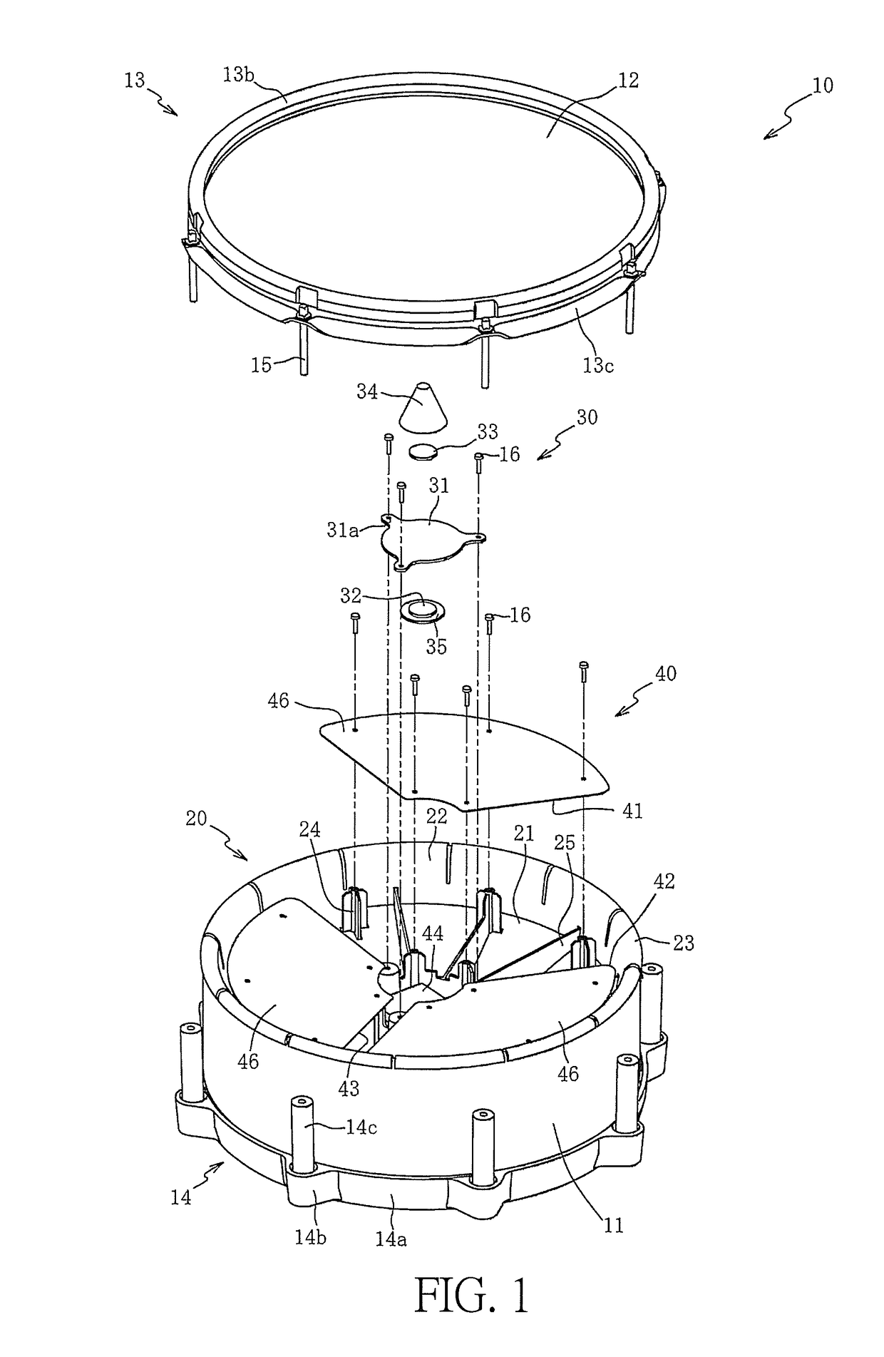 Electronic percussion instrument