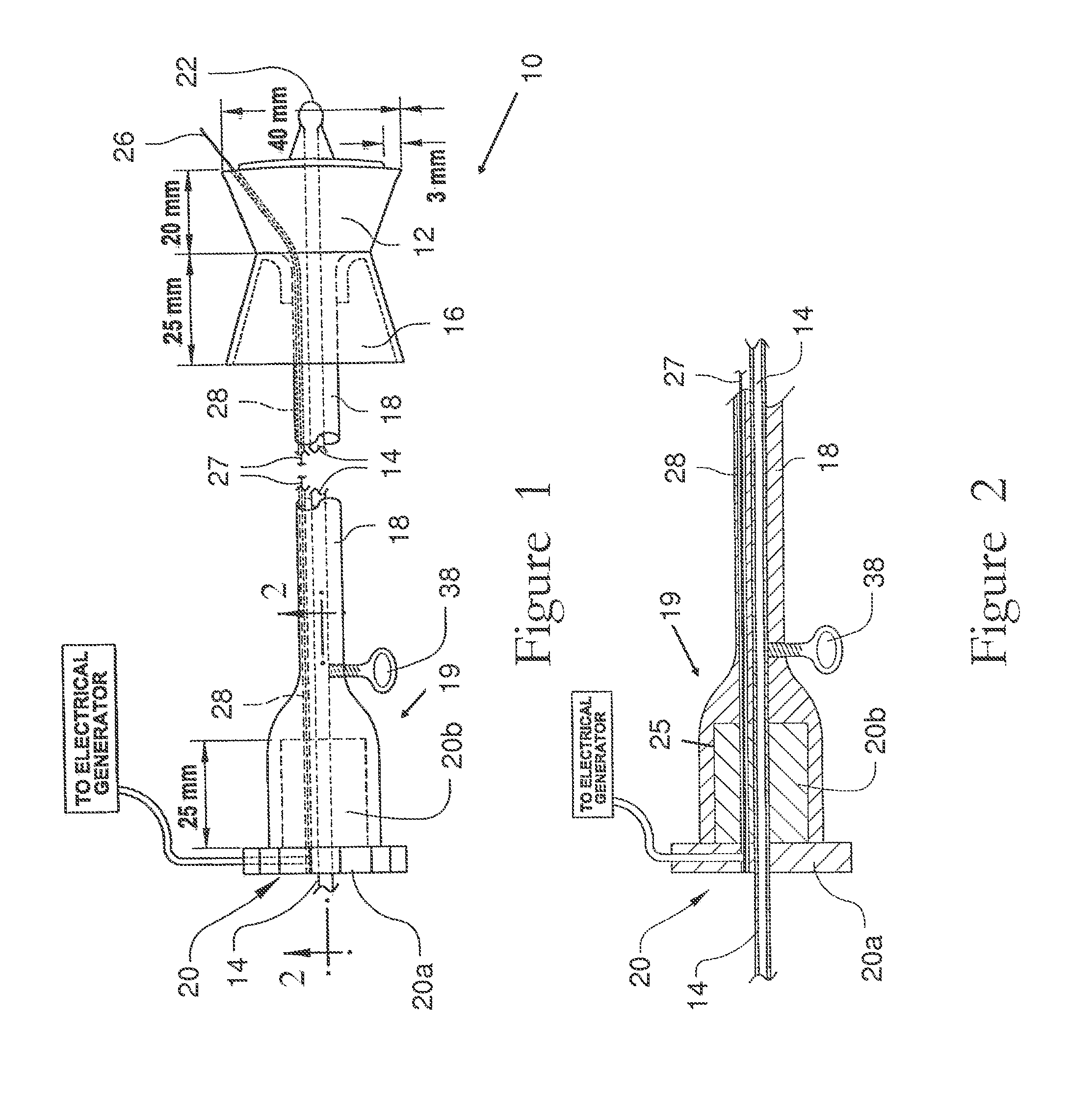 Electrosurgical element and uterine manipulator for total laparoscopic hysterectomy