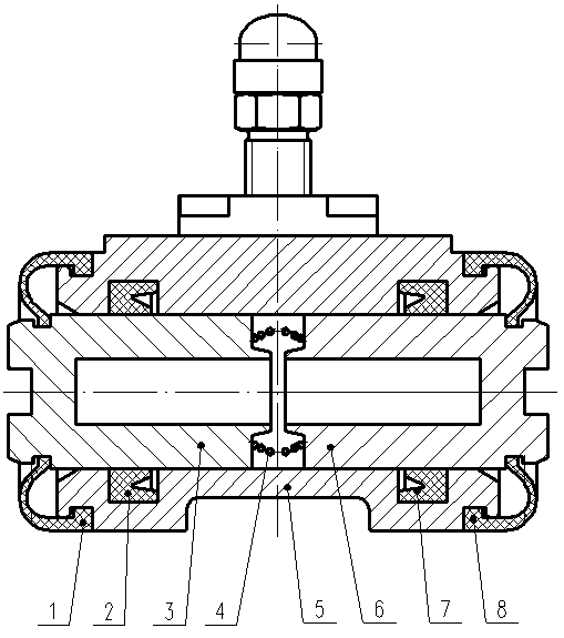 Novel drum brake wheel cylinder structure