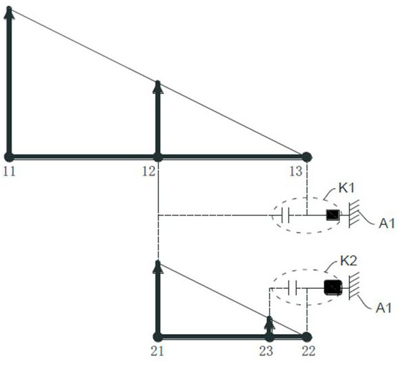 Double row transmission mechanism and powertrain