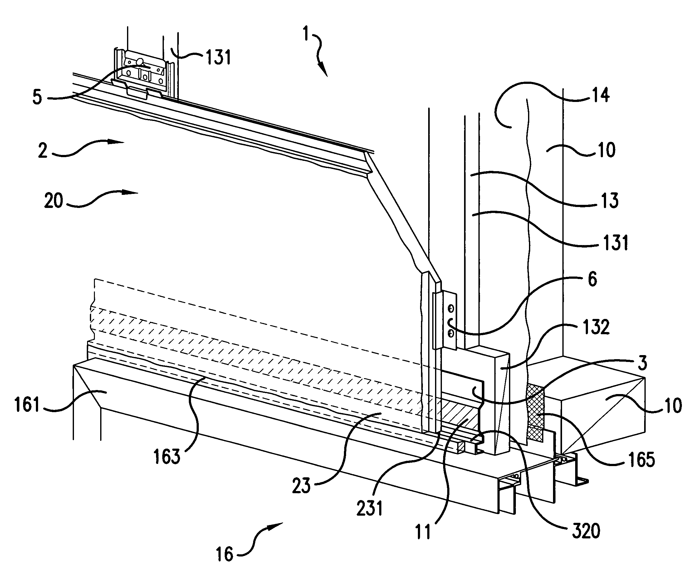 External wall constructing structure