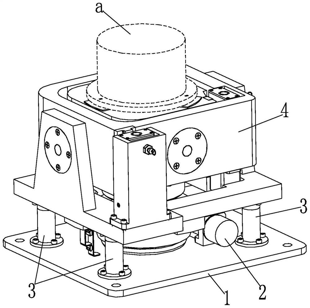 Leveling mechanism for vehicle-mounted automatic leveling device