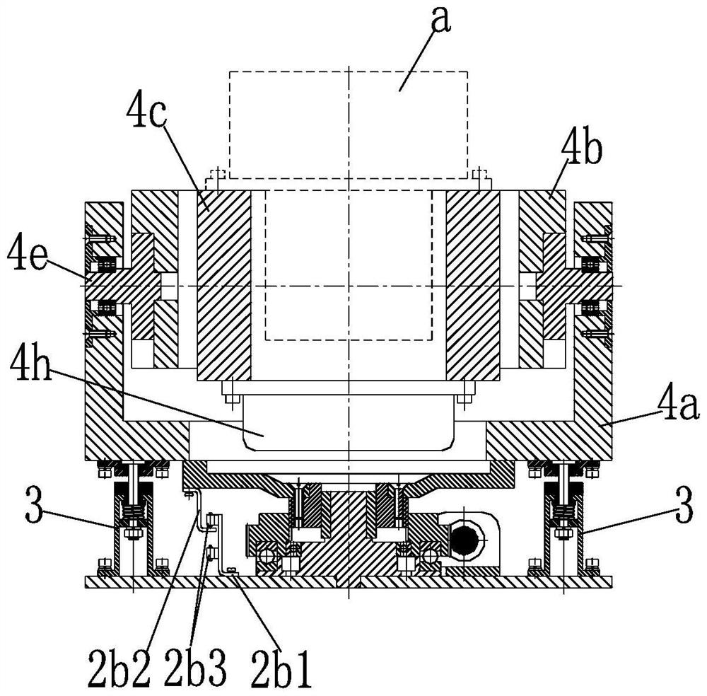 Leveling mechanism for vehicle-mounted automatic leveling device