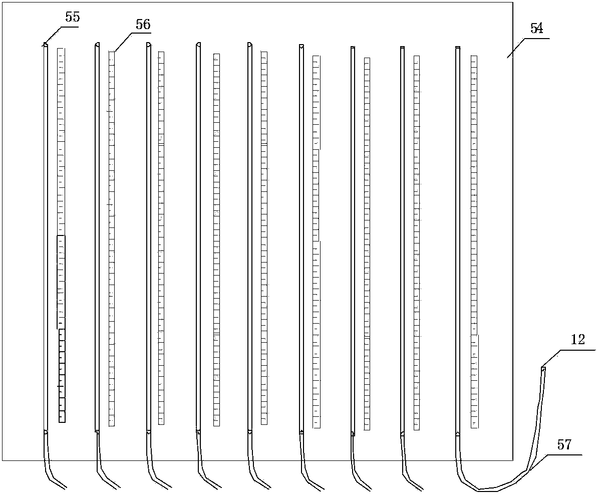 Riverway cross-section two-dimensional underground seepage hydraulic experiment device