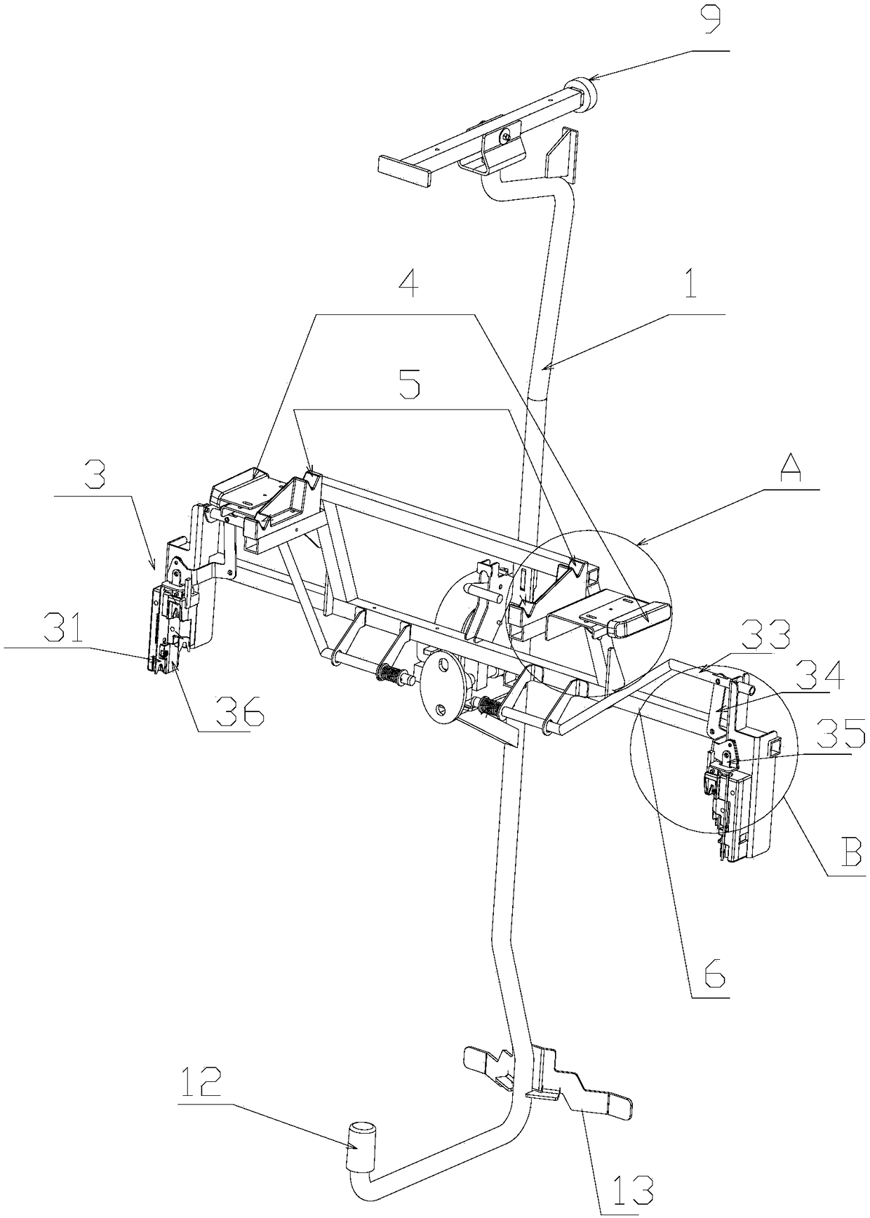 A tailgate catenary transport device