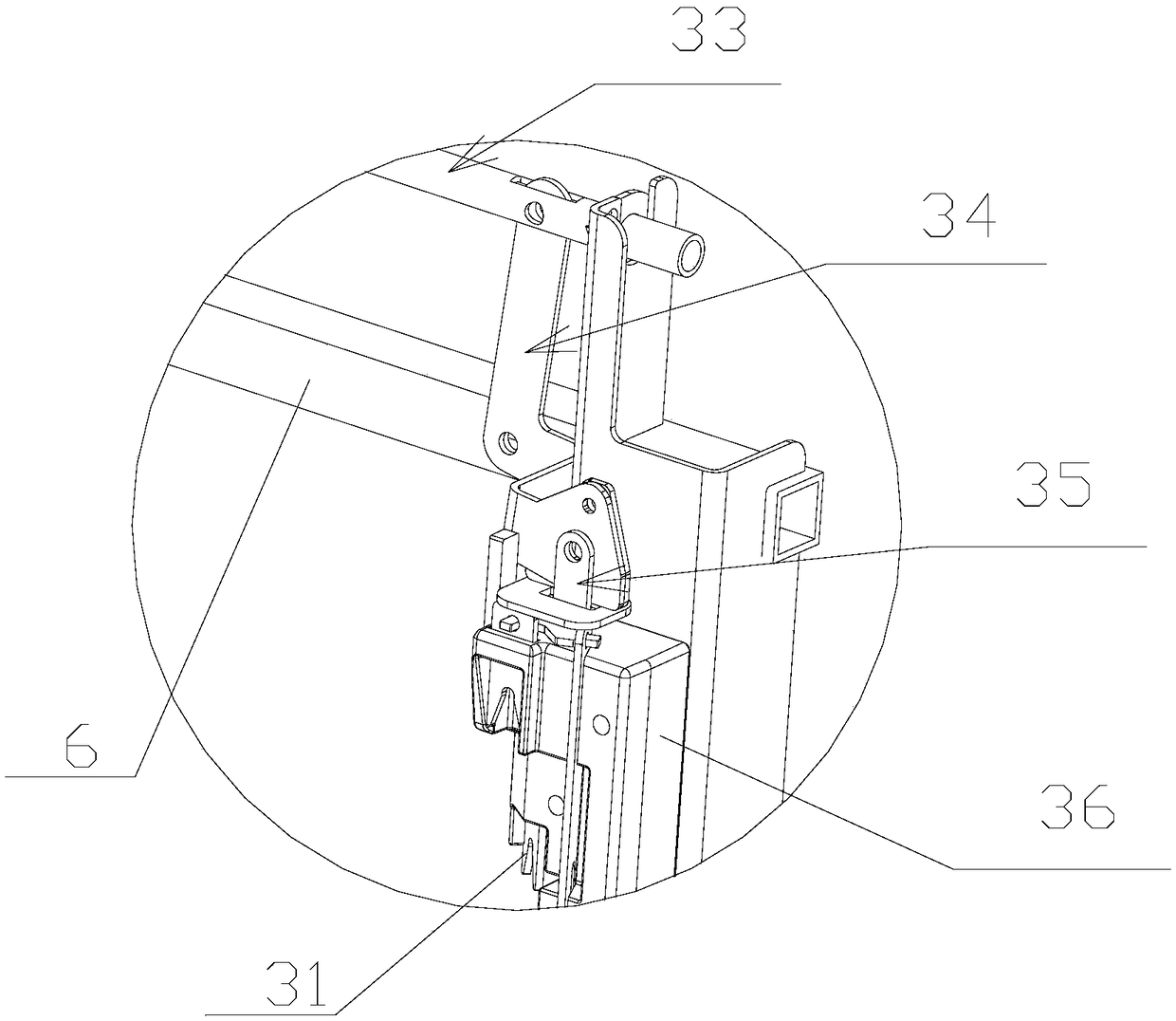 A tailgate catenary transport device