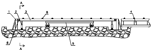 Lifting device for transferring floor on production lines