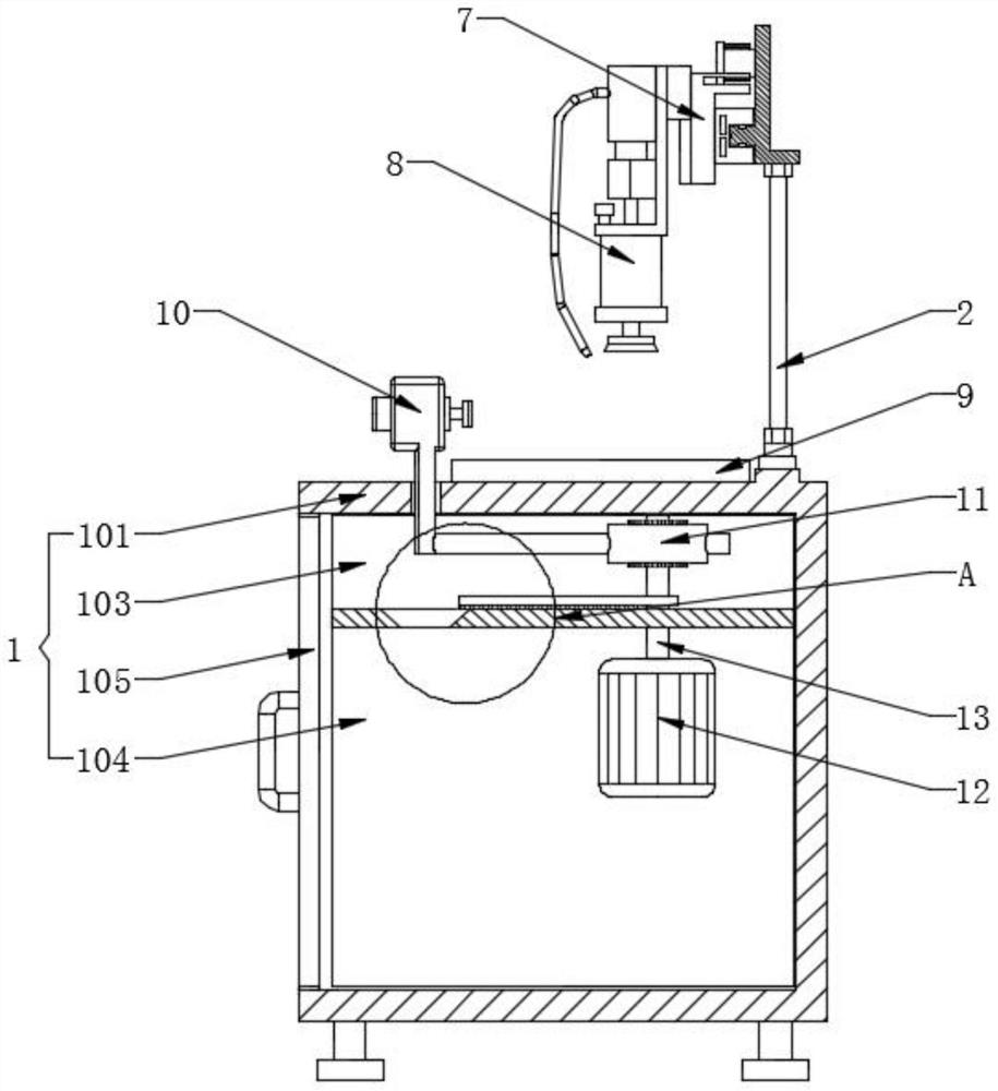 Grinding device for electrical equipment production