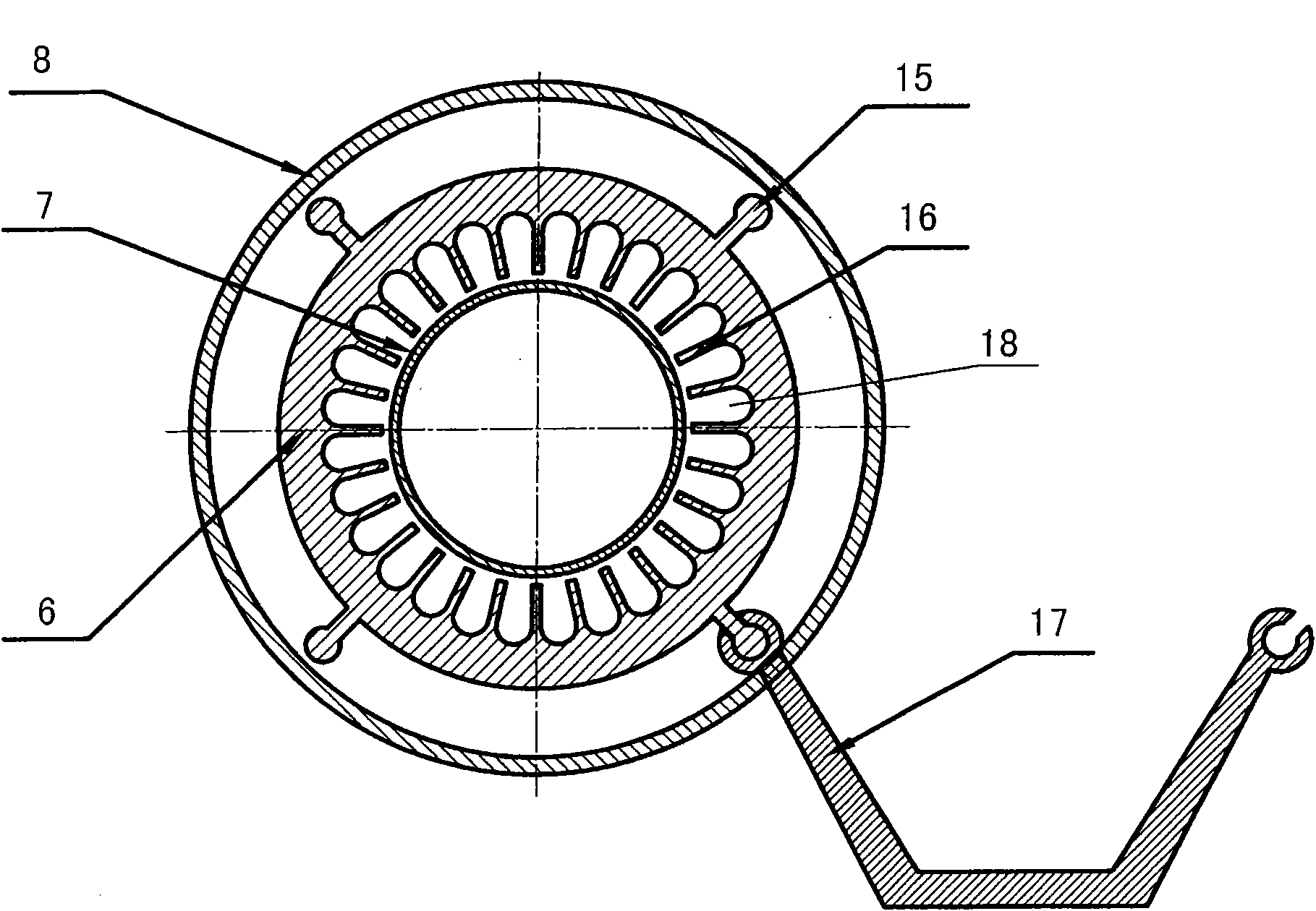 Water bath type gasifying device