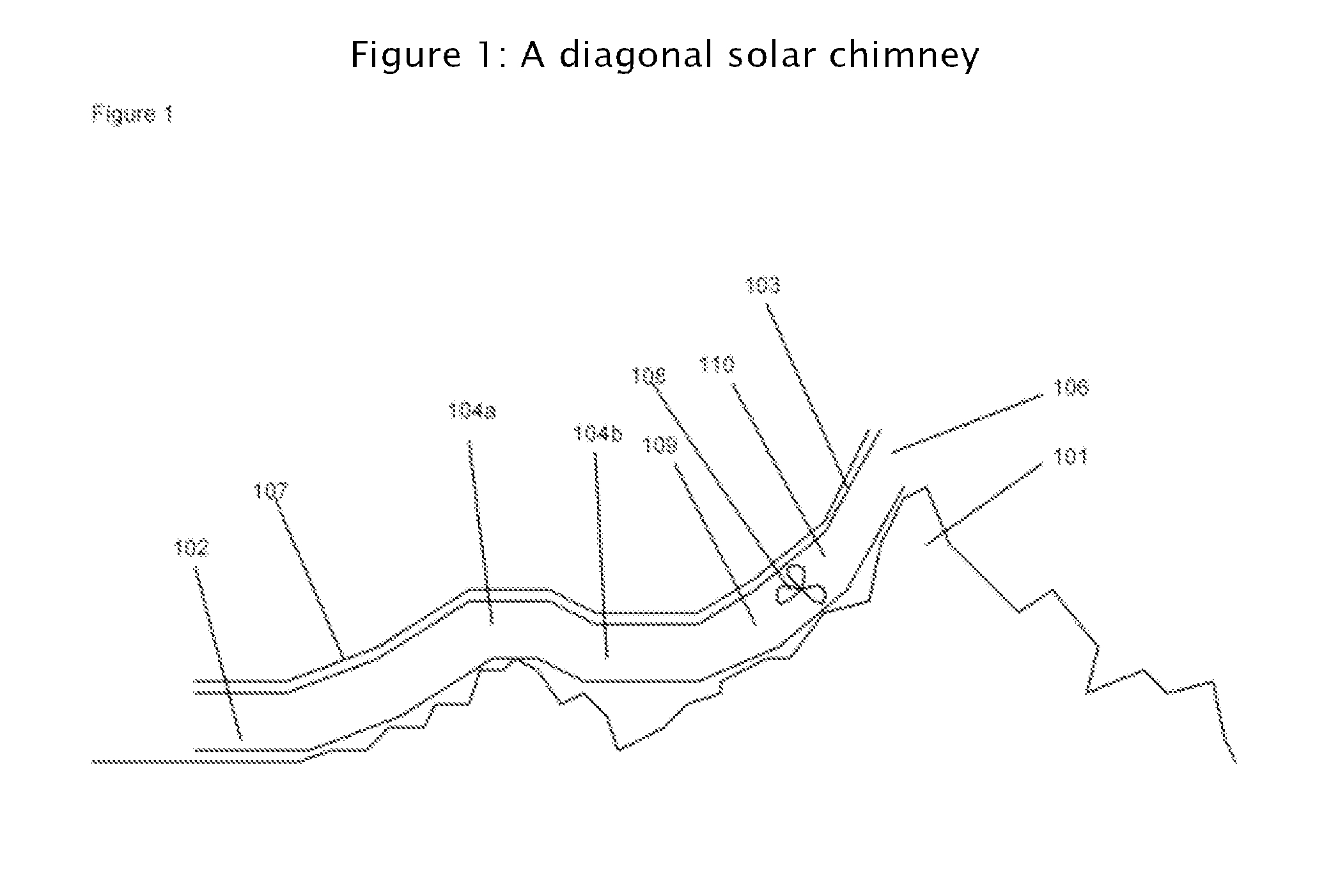 Diagonal Solar Chimney