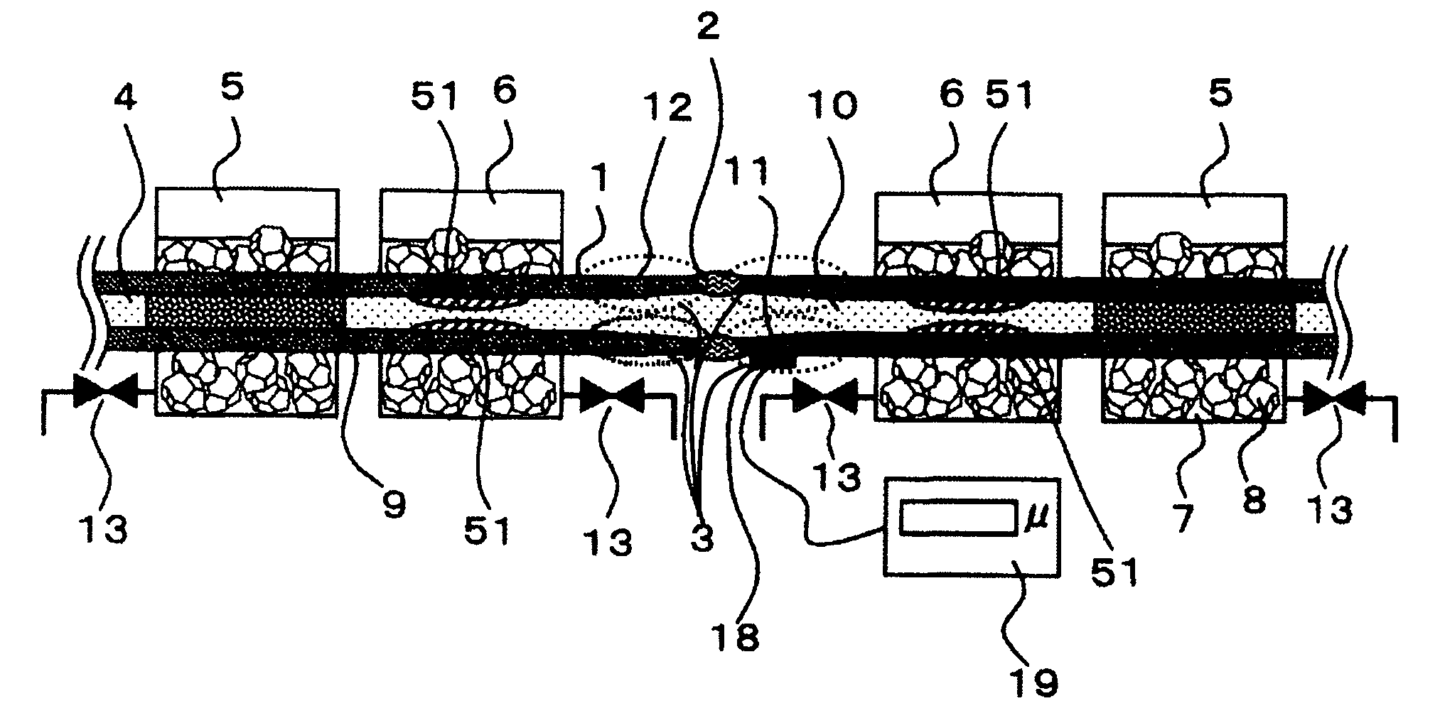 Method for improving residual stress in pipe and apparatus