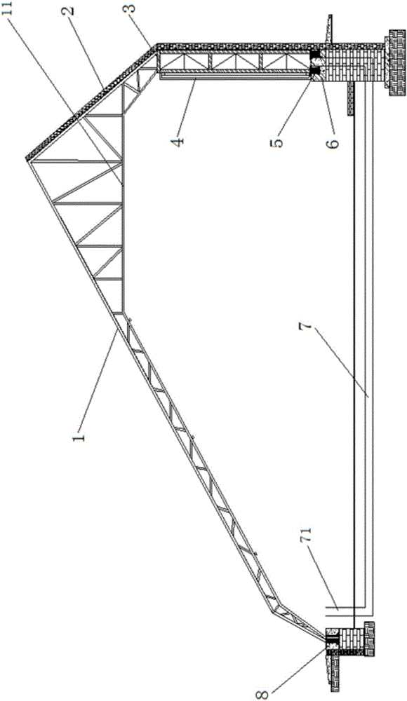 Ceramic solar modular phase change heat storage sunlight greenhouse and phase change solution thereof