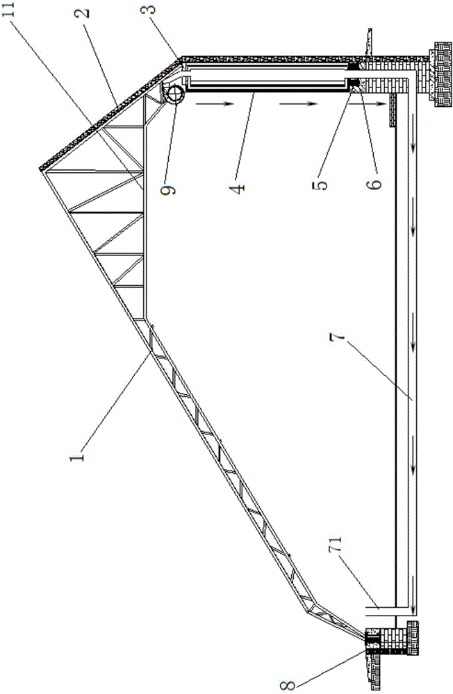 Ceramic solar modular phase change heat storage sunlight greenhouse and phase change solution thereof